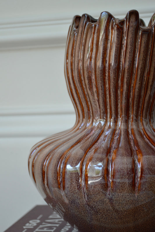 Unique vase, vase set, purple vases, sculptural vase, freeform vase, eclectic home decor, home goods, close up view