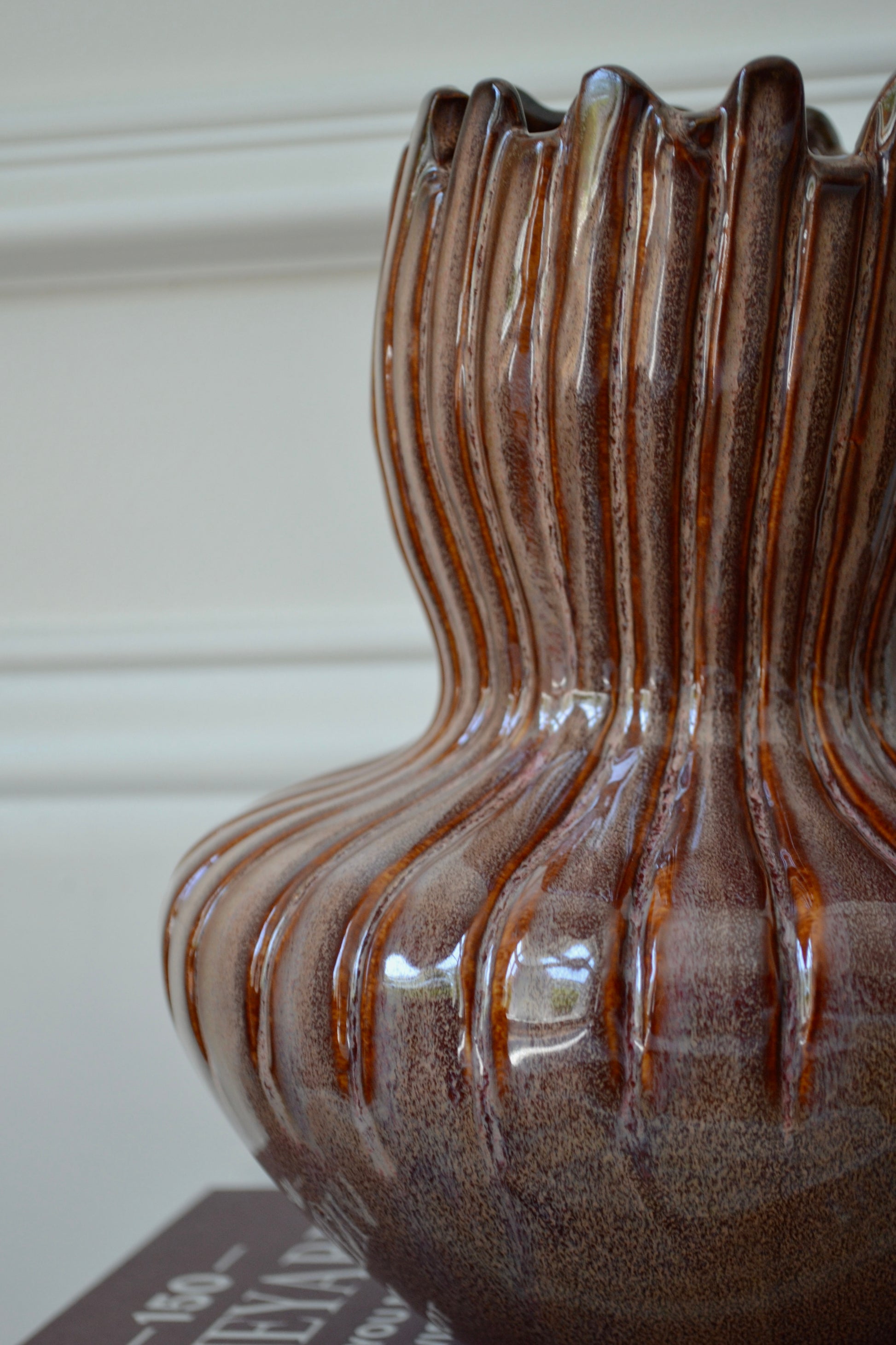 Unique vase, vase set, purple vases, sculptural vase, freeform vase, eclectic home decor, home goods, close up view